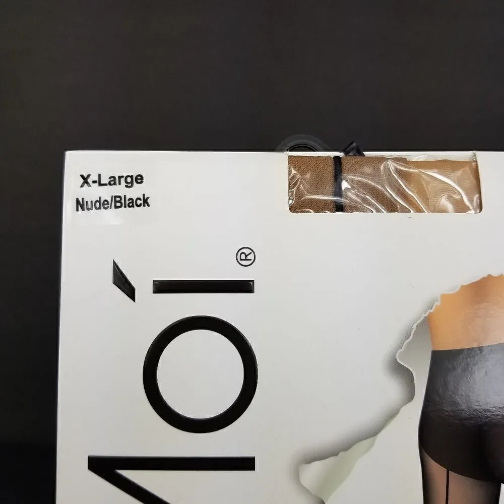MeMoi Control Top Black Pantyhose